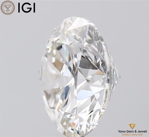 Diamante Cultivado en Laboratorio con Certificado IGI, 4.00 Quilates, Corte Brillante Redondo, Color G, Claridad VVS2, Ideal para Joyería - Product Image 3