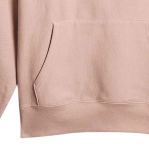Sweat-shirt à capuche en molleton coupe décontractée couleur sable, en mélange de coton doux, pull à capuche décontracté et chaud, streetwear unisexe - Product Image 3