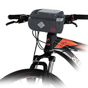 Waterproof <b>Bicycle</b> Handlebar <b>Frame</b> Bag with Phone Holder Polyester Cycling Storage Bag for MTB Road Bike Travel Riding - Product Image 2