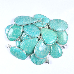 Colgante de Piedras Preciosas Mixtas de la Mejor Calidad al por Mayor, Chapado en Plata, Estilo Boho, Forma de Lágrima, para Fabricación de Joyería, Minoristas BISMILLAH GEMS BG-171 - Product Image 2