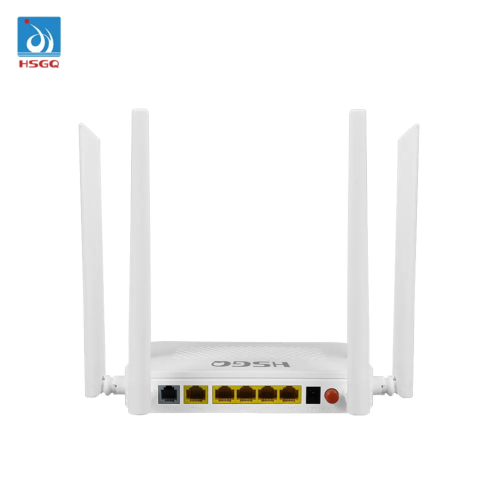 Solusi FTTx HSGQ-R520DW serat optik h1s-3 FTTH epon onu f660 v8 xpon onu router wifi nirkabel 4G