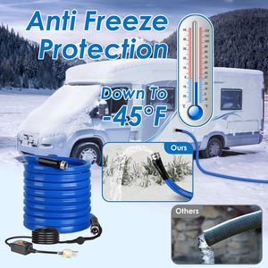 Tubo Acqua Riscaldato Antigelo da 25FT per Camper con Termostato, 45 Gradi F, Diametro Interno 5/8, per Accessori Esterni - Product Image 2