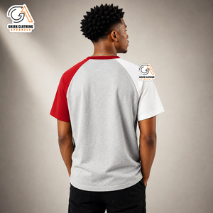Ropa griega para hombre, camiseta formal negra de manga corta AAMU |   Camiseta de Cuello Redondo, Corte Regular, 100% Algodón Jersey, 300g, Antiarrugas - Product Image 2