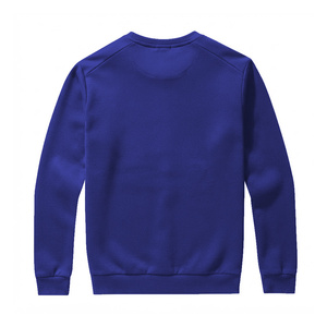 เสื้อสเวตเชิ้ตคอกลมสีน้ำเงินล้วนสำหรับผู้ชาย ขายส่ง เสื้อแขนยาวลำลอง ผ้าผสมคอตตอน แฟชั่นสตรีทแวร์ฤดูหนาว - Product Image 2