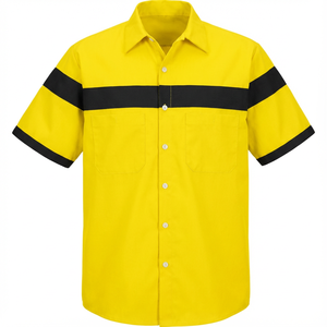 Camisa de Trabajo de Manga Larga y Corta, Estilo Moderno, Unisex, para Guardias de Seguridad, en Poliéster/Algodón - Product Image 6