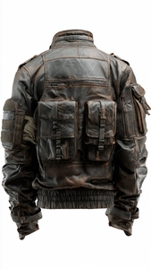 TACTICAL LEATHER <b>JACKET</b> FOR MEN - Product Image 6
