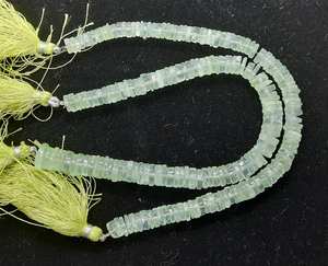 Cuentas de Prehnita Natural AAA en Forma de Llanta (Heishi) de 6.5-7 MM, Cuentas de Prehnita en Forma de Neumático de 8 Pulgadas para Fabricación de Joyas al por Mayor - Product Image 6