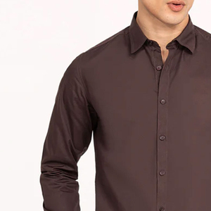 Best Style Casual <b>Dress</b> Shirts for Men Loose Fit Polyester/Cotton Anti-Wrinkle Satin Fabric Full Sleeve Custom Business Wear - Product Image 3