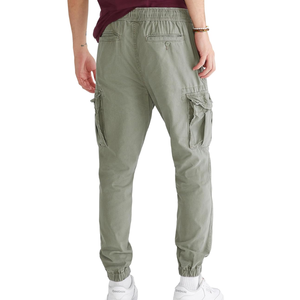 Mens Aero Cargo Jogger Pants Midweight Straight Mid Waist Medium Wash 100% Organic Cotton Multi Pocket Casual Sportswear - Product Image 6