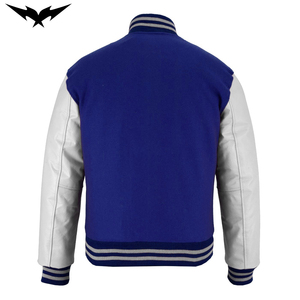 Veste de baseball de qualité supérieure, personnalisable avec broderie, veste universitaire, veste varsity, couleurs unies - Product Image 6