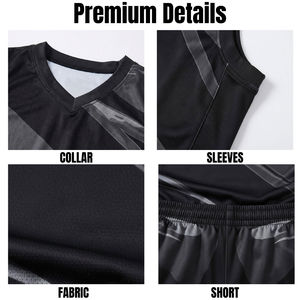 Ensemble de shorts et maillots de basket-ball, fabricant de vêtements d'équipe personnalisés - Product Image 5