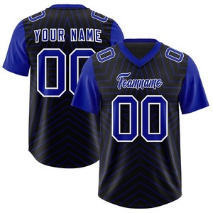 Maillot de football américain en polyester mesh résistant à la décoloration, impression personnalisée OEM, fournisseur de logo, vêtements de sport à séchage rapide - Product Image 1