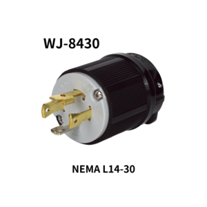 ปลั๊กล็อคคุณภาพสูง WJ-8430 ทนทาน NEMA L14-30P 30A 125/250V สำหรับสายไฟอุปกรณ์จ่ายไฟ - Product Image 1