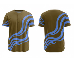 เสื้อเบสบอลประสิทธิภาพสูง – ชุดทีมแบบซับลิเมชั่นสั่งทำพิเศษ พร้อมโลโก้และหมายเลขตามสั่ง |   ฐานผ้าโพลีเอสเตอร์ที่ระบายอากาศได้ดี - Product Image 6
