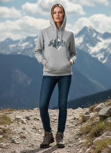 Sudadera con Capucha para Mujer, Estampada Personalizada, Estilo Hip Hop, Forrada, Ligera, con Cordón Ajustable, Manga Larga, Tipo Vestido - Product Image 2