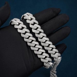Cadena Cubana de Plata 925 con Baño de Rodio para Hombre, Collar Estilo Hip Hop para Uso Diario - Product Image 2