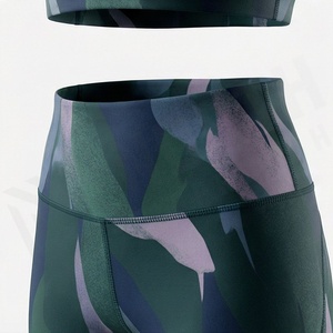 Conjunto de Yoga Impermeable de Alta Calidad, Duradero y Cómodo, Tallas Grandes, para Mujer, Marca Privada, Impresión de Logotipo Personalizado, Ajuste Deportivo sin Costuras - Product Image 5