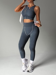 Fitness Clothes for Gym Wear Women Sets 3 Pieces <b>Yoga</b> <b>Jackets</b> Workout Leggings Trending Style Top Selling 3Pcs Gym Fitness Sets - Product Image 5