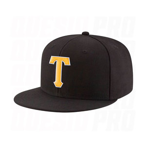 Casquette Snapback Ajustable Noire Or Blanc Brodée Personnalisée avec Visière Plate – Design Premium Brodé – Style Streetwear pour Hommes et Femmes - Product Image 1