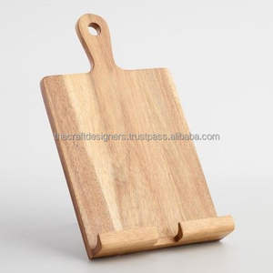 Elegante soporte para libros de cocina de madera diseñado para cocinas modernas que ofrece soporte duradero para la inspiración culinaria diaria. - Product Image 5