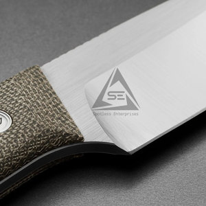Cuchillos de Caza de Hoja Fija de Último Diseño y Alta Calidad, Acero Damasco Inoxidable, Mango de Madera, Grado DIY, Personalizable OEM, 3 Años de Garantía - Product Image 5