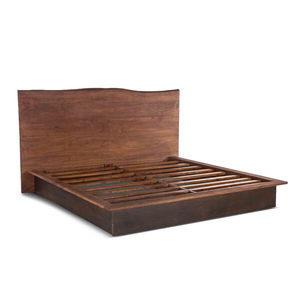 Modern American Style Acacia Wood Handcrafted Platform <b>Bed</b> Minimalist Durable Large King Size <b>Bed</b> for Bedroom - Product Image 3