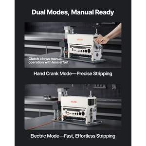 Machine à dénuder les fils électriques 370W, dénudeur de câbles en cuivre automatique à 11 canaux, 0,06-1,57, équipement de recyclage manuel des métaux ferreux - Product Image 5