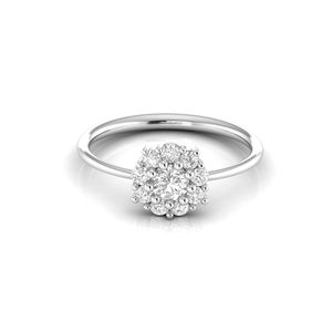 Star Dust 0.50 CT rond laboratoire cultivé bague de fiançailles en diamant jaune blanc or Rose bijoux fins anniversaire saint valentin cadeau bague - Product Image 2