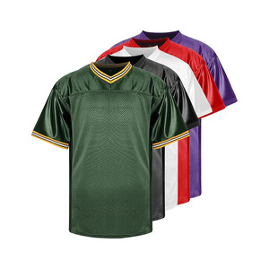 Blank Football Jersey, Sports T-Shirt Hip Hop Jersey for Party - Product Image 1