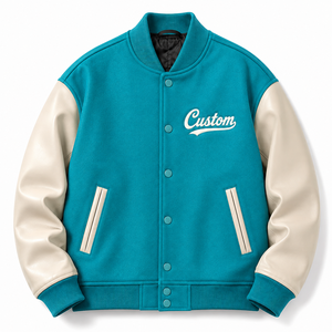 Men's Stylish Varsity Bomber <b>Jacket</b> Comfortable Street Fashion Outerwear - Product Image 3