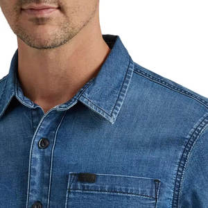 Camisa de Mezclilla de Manga Larga para Hombre, Elegante, Tejido Resistente, Ropa Casual, Perfecta para el Guardarropa Diario - Product Image 5