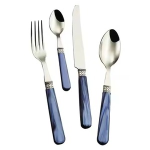 Ensemble de couverts en métal élégant, collection de vaisselle en acier inoxydable pour la maison, la cuisine, le restaurant, l'hôtel, les banquets de mariage, le service de restauration - Product Image 4
