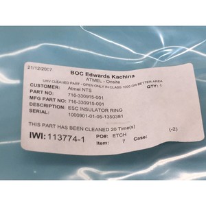 LAM 716-330915-001 ESC INSULATOR <b>CERAMIC</b> <b>RING</b> - Trusted Global Legacy Semiconductor Equipment and Parts at - Product Image 3