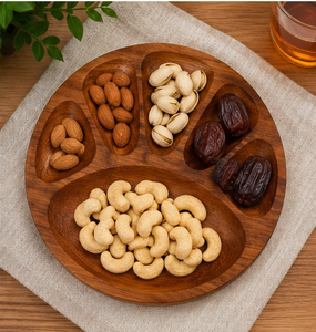 Bandeja de Madera Natural Ecológica y Duradera para Tacos, Soporte para Servir Hecho a Mano para Comida Mexicana, Restaurante, Cocina - Product Image 1