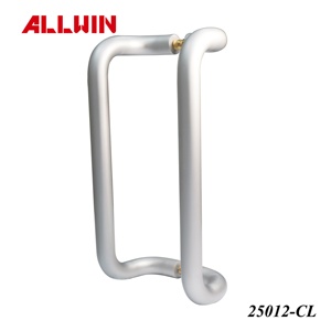 มือจับดึงแบบติดกระจกสแตนเลสโค้ง - Product Image 2