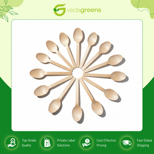 Ensemble de couverts jetables 100% naturels en bois, fourchette, cuillère, couteau avec bords polis et lisses, sûrs et à un prix exceptionnel en promotion - Product Image 3
