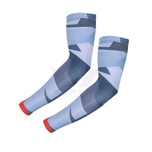 SPARKWELL INDUSTRIES Manchons de cyclisme unisexes personnalisés anti-UV respirants en soie glacée rafraîchissante à compression 100 % polyester 120g - Product Image 4