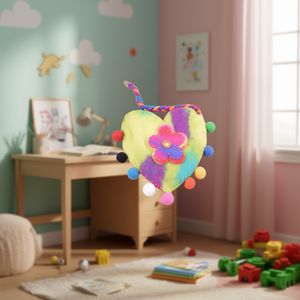 กระเป๋าเก็บของลายหัวใจสำหรับเด็กและวัยรุ่น - Product Image 3