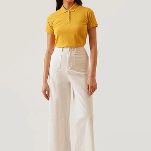 Fournisseur OEM de hauts de golf respirants pour femmes, polos de tennis vierges personnalisés pour femmes, chemises à col à manches courtes pour femmes en gros - Product Image 4