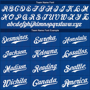 Professional Custom Baseball Jersey Team Silk <b>Screen</b> Printing Customised Logo Printing OEM Royal White Authentic Baseball Jersey - Product Image 5