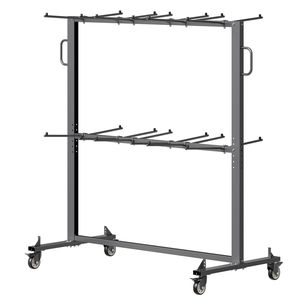 Carrello Pieghevole per Sedie da Hotel, Capacità 800 LBS, 84 Sedie/12 Tavoli + 42 Sedie a Doppio Strato, Carrello Robusto per Facile Stoccaggio - Product Image 5