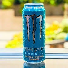 Boisson énergisante Monster Ultra Mango Loco 355ml, lot de 24 canettes, boisson gazeuse bleue - Product Image 3