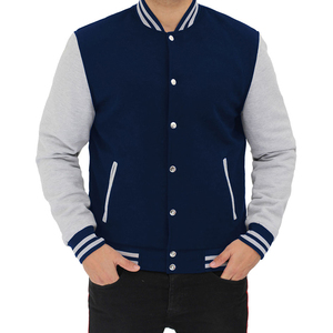 New American-style Niche Retro Heavy-duty Fringed-edged <b>Padded</b> Shoulder Wool/Polyester Men's Streetwear Bomber Jacket Windproof - Product Image 5