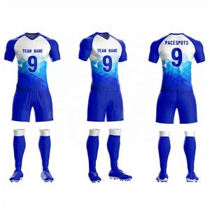 Uniformes de Fútbol Impresos Transpirables y Duraderos, Conjunto de Entrenamiento de Fútbol Personalizado, Camiseta y Pantalones Cortos de Fútbol - Product Image 1