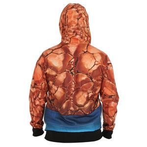 Sudadera con Capucha para Hombre, Tejida en Felpa, con Diseño de Personajes Sublimados, Patrón de Textura Rústica, Logotipo Frontal, Ropa de Invierno - Product Image 5