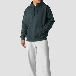 OEM Men Fleece Quick Dry Pocket <b>Hoodie</b> Set Sweatshirt 100% Cotton <b>Long</b> Sleeve Printed Regular Fit Pullover Hoodies Wholesale - Product Image 4