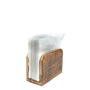 Acacia Wood <b>Napkin</b> Holder Plain Upright Paper Storage Tissue <b>Dispenser</b> Restaurant Kitchen Personalized Agate Stand Dinning Decor - Product Image 1