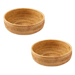Panier à pain en rotin rustique PHU HAO pour café, restaurant et organisation de la cuisine - Product Image 1
