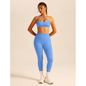 Conjunto de Yoga Energy Return para Mujer, Sujetador Deportivo Sin Costuras, Leggings de Cintura Alta, Bolsillos para Estabilización Muscular, Nailon y Elastano - Product Image 6