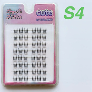 Self <b>Adhesive</b> Cruelty-Free Glossy Synthetic Hair <b>Eyelashes</b> Natural Look No Glue Needed DIY Lash Clusters <b>Reusable</b> Lashes for - Product Image 3